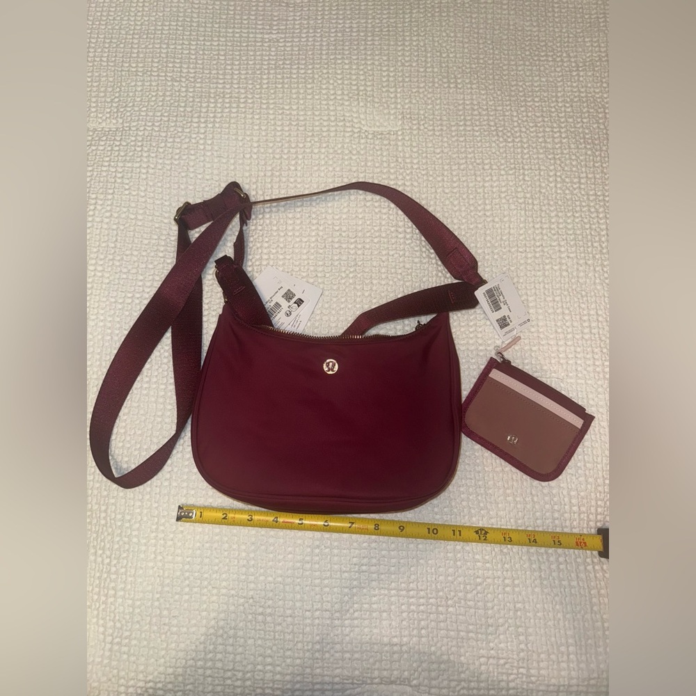 Lululemon Athletica Burgundy Shoulder Bag
